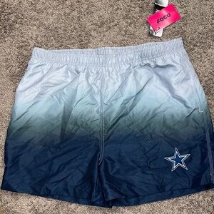 FOCO Blue Gradient NFL Men's Hybrid Shorts